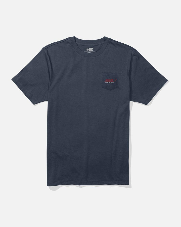 Salty Crew - Whaler Schematic Tee in Navy