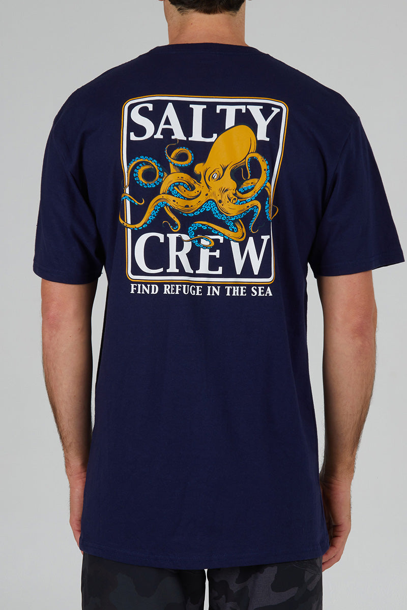 Salty Crew - Ink Slinger Classic Short Sleeve Tee in Navy