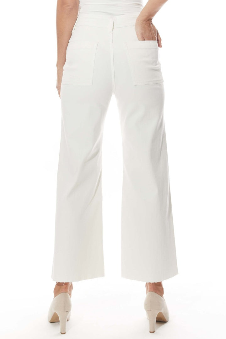 Oat NY - High-Rise Wide Leg Jean in Off White