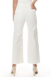 Oat NY - High-Rise Wide Leg Jean in Off White