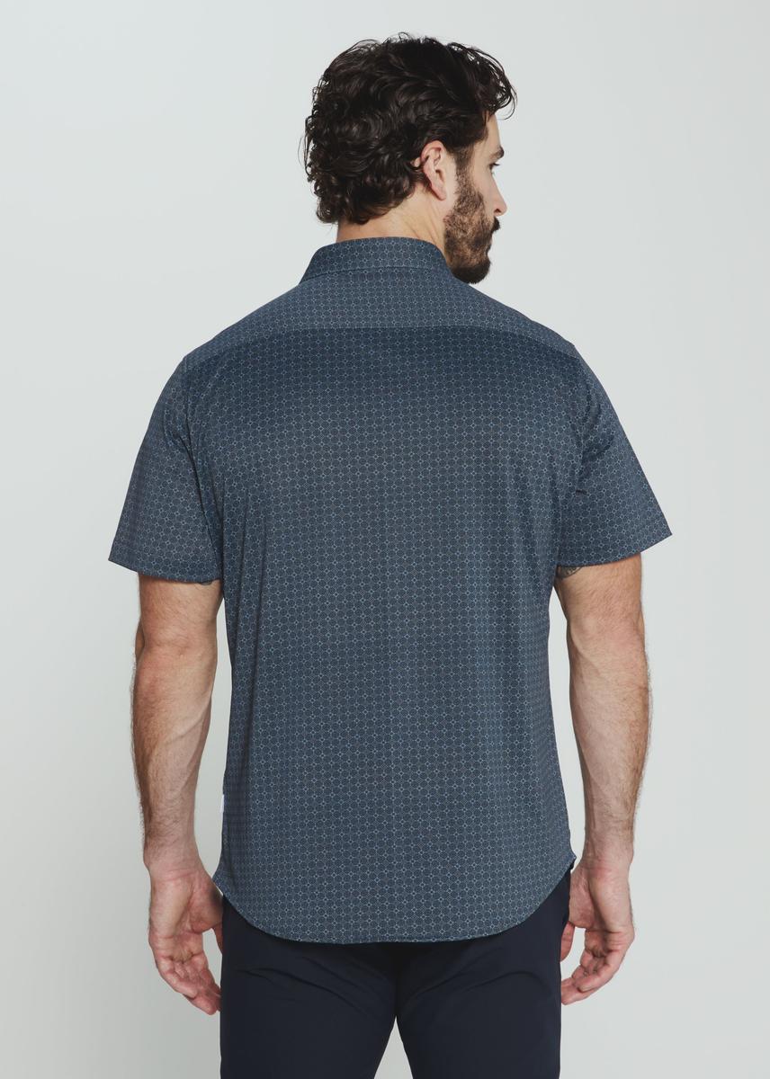 7DIAMONDS - Landen Short Sleeve Shirt in Graphite