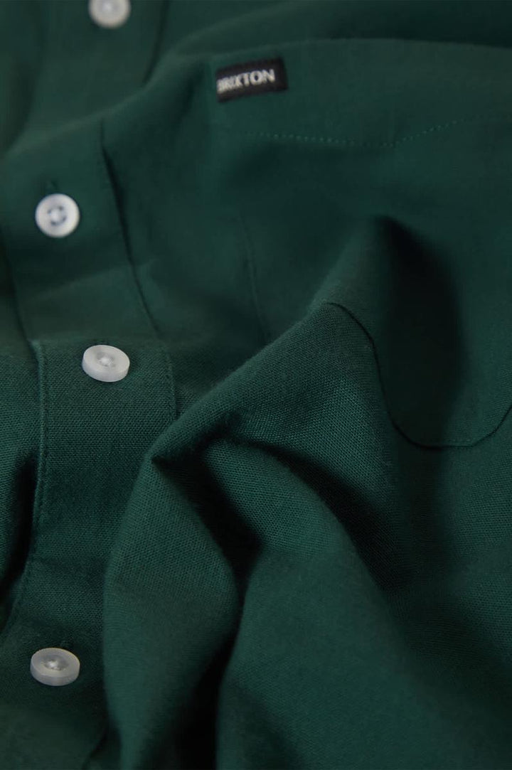 Brixton - Sanford Oxford Shirt in Primal Green