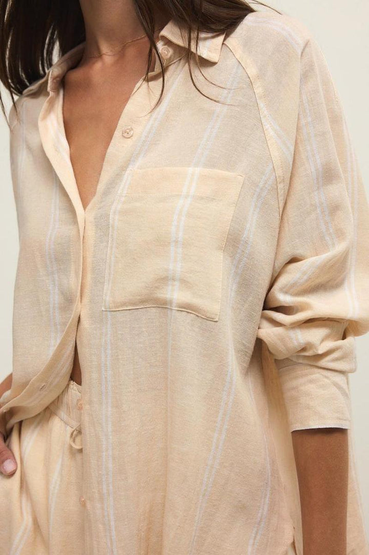 Z Supply - The Perfect Line Top in Custard