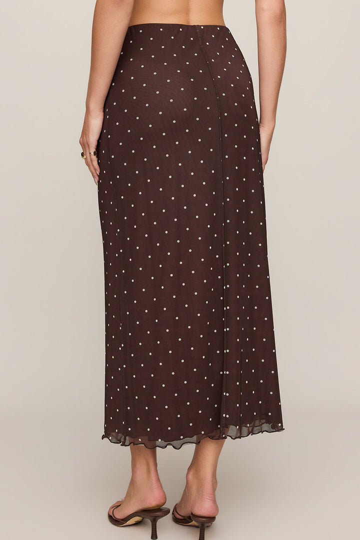 Z Supply - Eda Polka Dot Mesh Midi Skirt