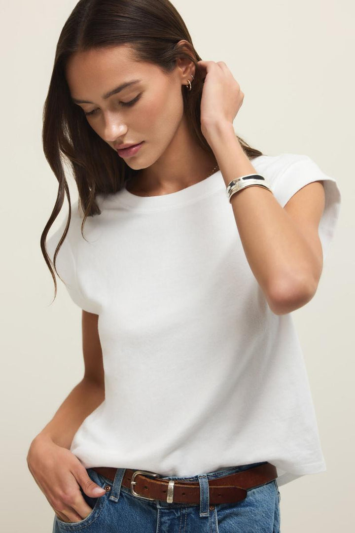 Z Supply - Camino Jersey Top in White