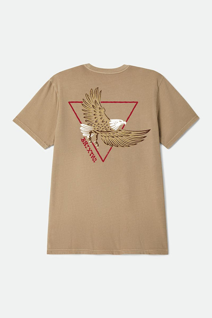 Brixton - Opal Short Sleeve Standard Tee in Timeless Taupe Worn Wash