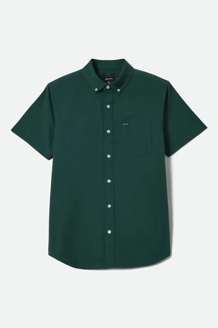 Brixton - Sanford Oxford Shirt in Primal Green