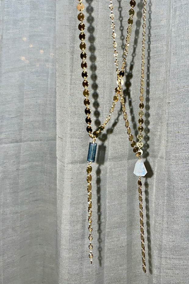 Tree Myriah - Clementine Lariat with Kyanite - 16"
