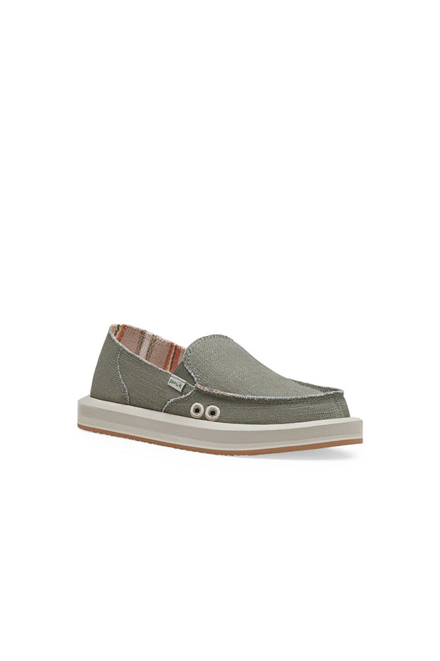 Sanuk - Donna Soft Top Hemp in Smokey Olive – Blue Ox Boutique