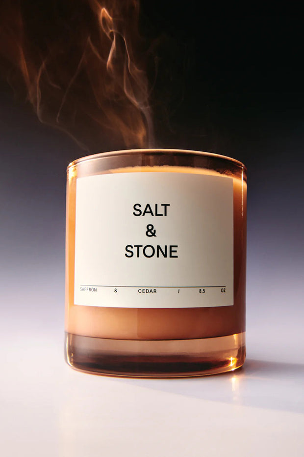 SALT & STONE - Candle in Black Rose & Vetiver