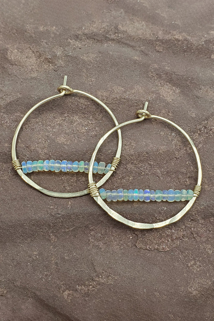 Tela Bella - Opal Horizon Gold Hoops