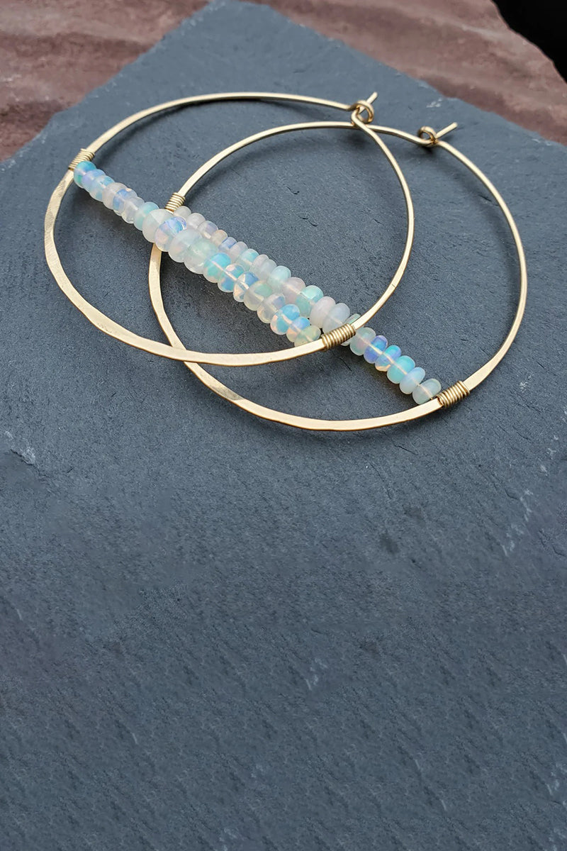 Tela Bella - Opal Horizon Gold Hoops