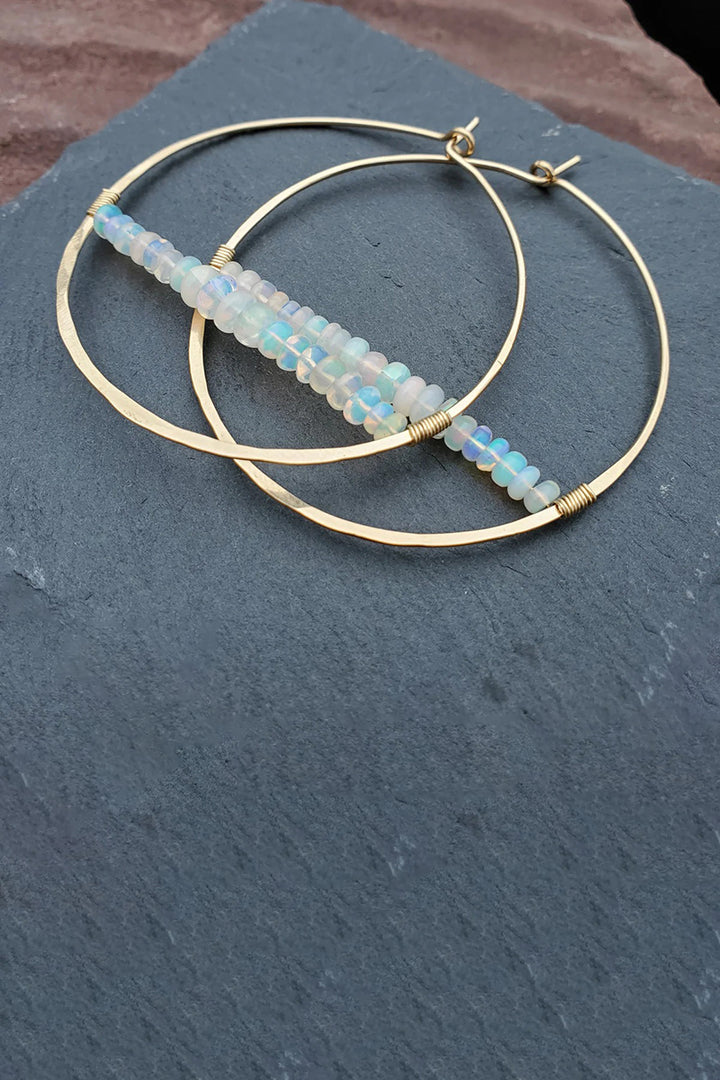 Tela Bella - Opal Horizon Gold Hoops