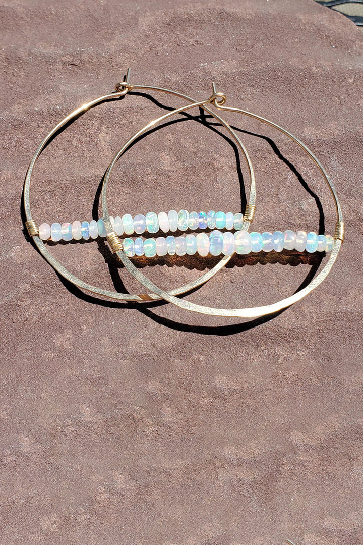 Tela Bella - Opal Horizon Gold Hoops