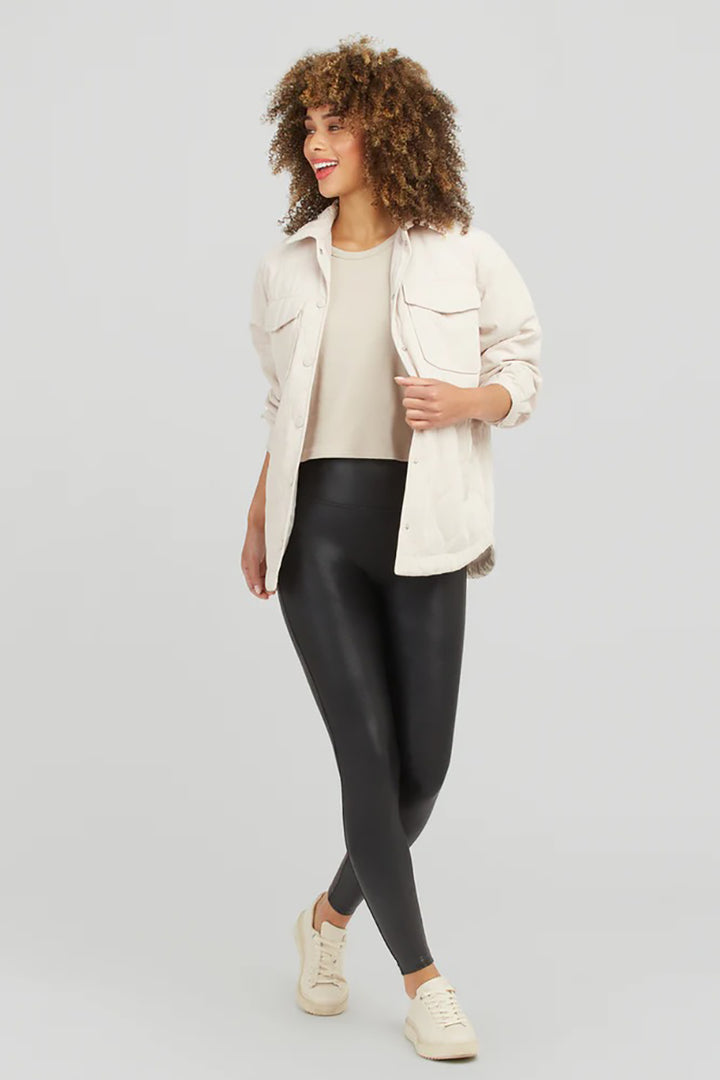 SPANX - Faux Leather Leggings in Black