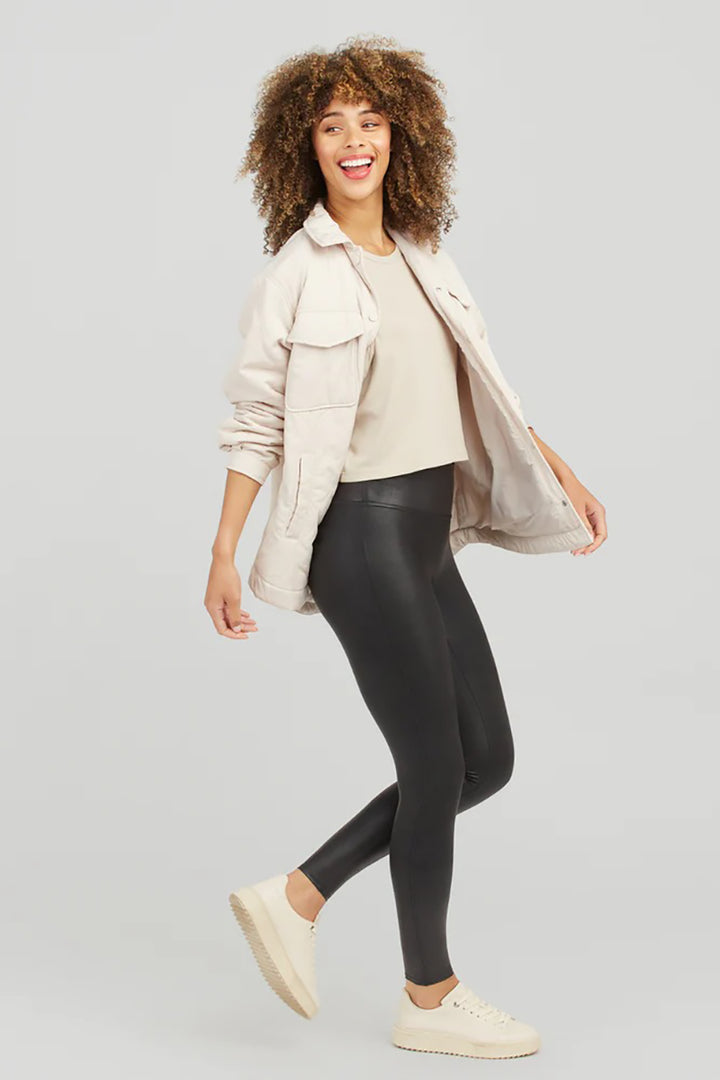 SPANX - Faux Leather Leggings in Black