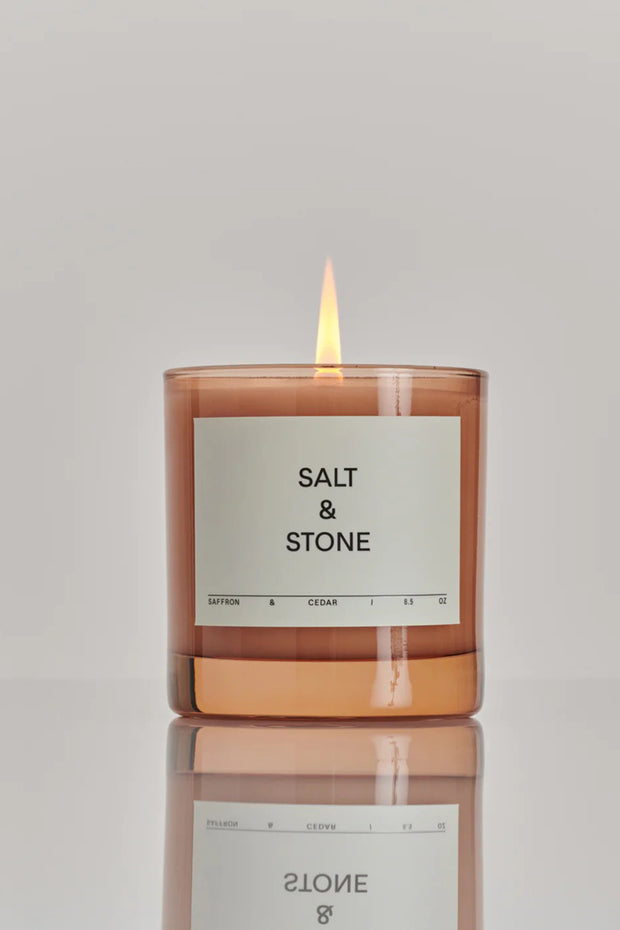 SALT & STONE - Candle in Black Rose & Vetiver