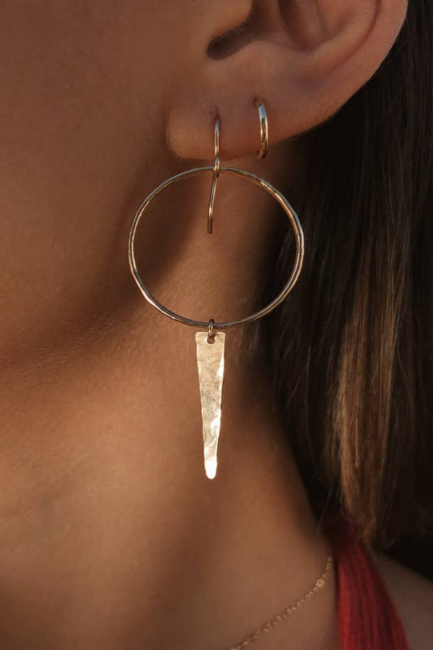 Toasted Jewelry - Dainty Lil Spike Hoops - 14k Gold Filled