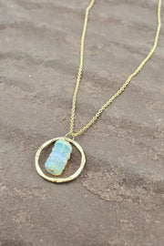 Tela Bella - White Opal Passage Necklace