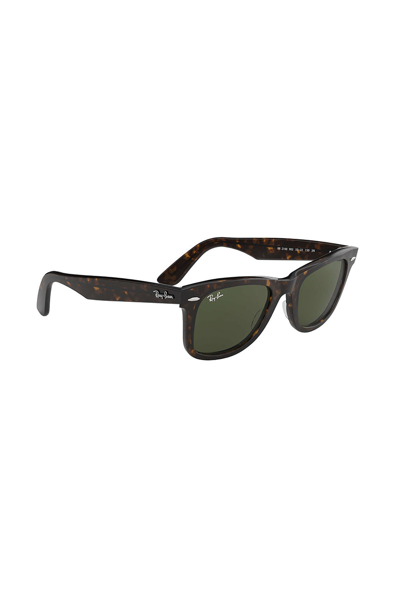 Ray Ban - Wayfarer In Tortoise size 54 with g-15 Green Polarized Acetate Lenses - RB2140902