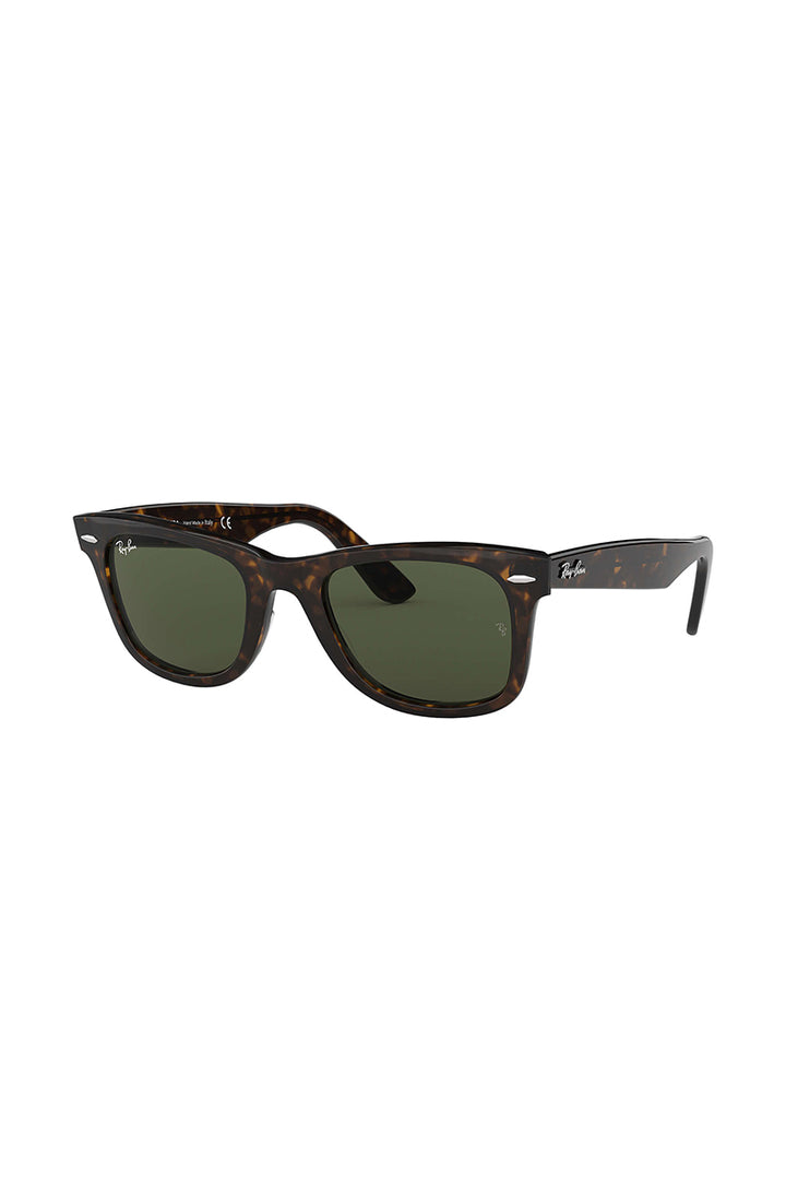 Ray Ban - Wayfarer In Tortoise size 54 with g-15 Green Polarized Acetate Lenses - RB2140902