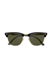 Ray Ban - Clubmaster Classic Black in Arista size 51 with g-15 Green Acetate Lenses - 0RB3016W036551
