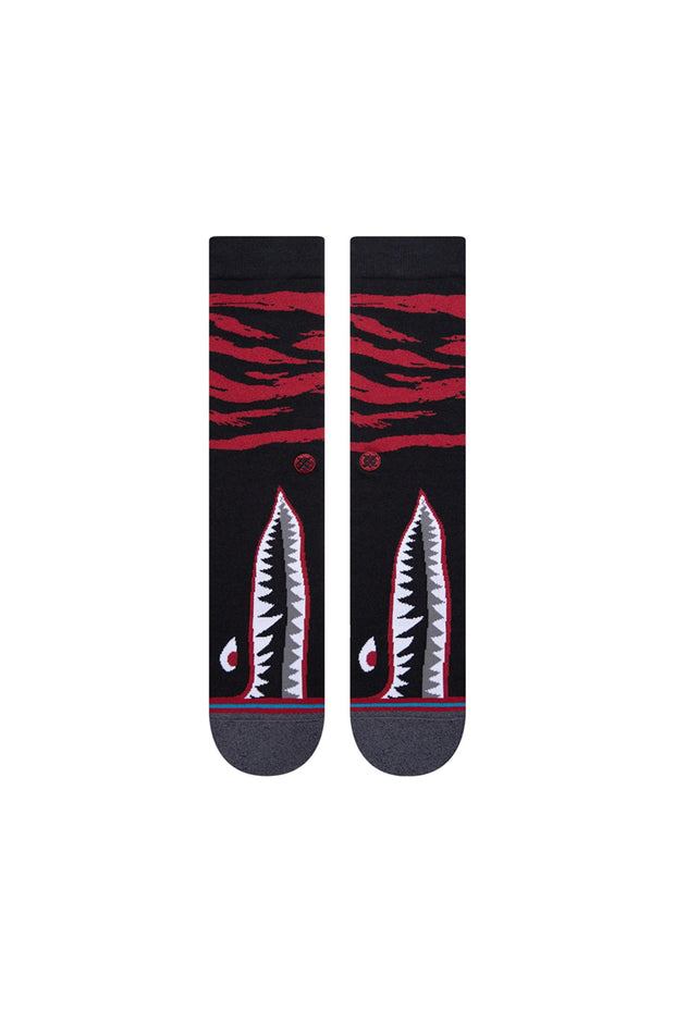 Stance - Warbird Crew Sock in Burgundy