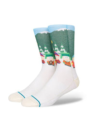 Stance - Southpark X Stance Crew Socks in Bus Stop - Vintagewhite