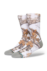 Stance - Realtree X Stance Poly Crew Socks in Edge - White