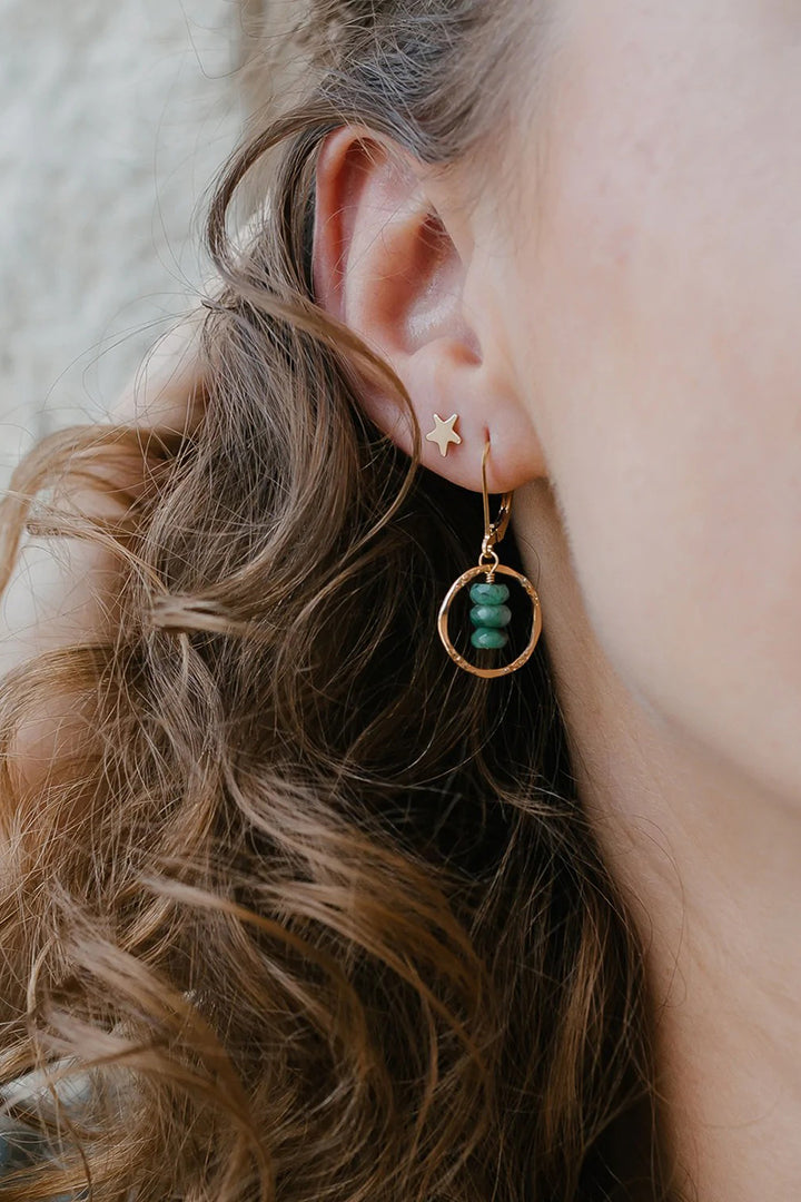 Tela Bella - Emerald Passage Earrings