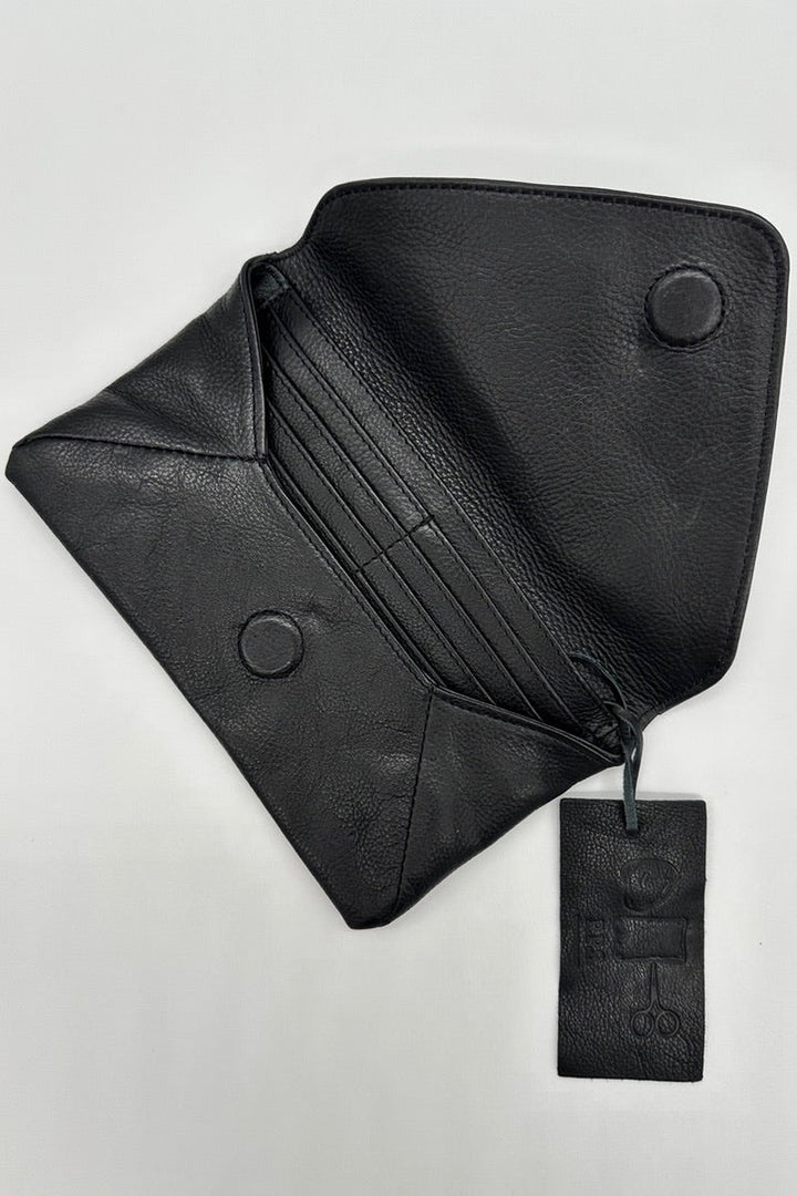 Rock Paper Scissors - "Bella" Envelope Clutch Wallet in Black