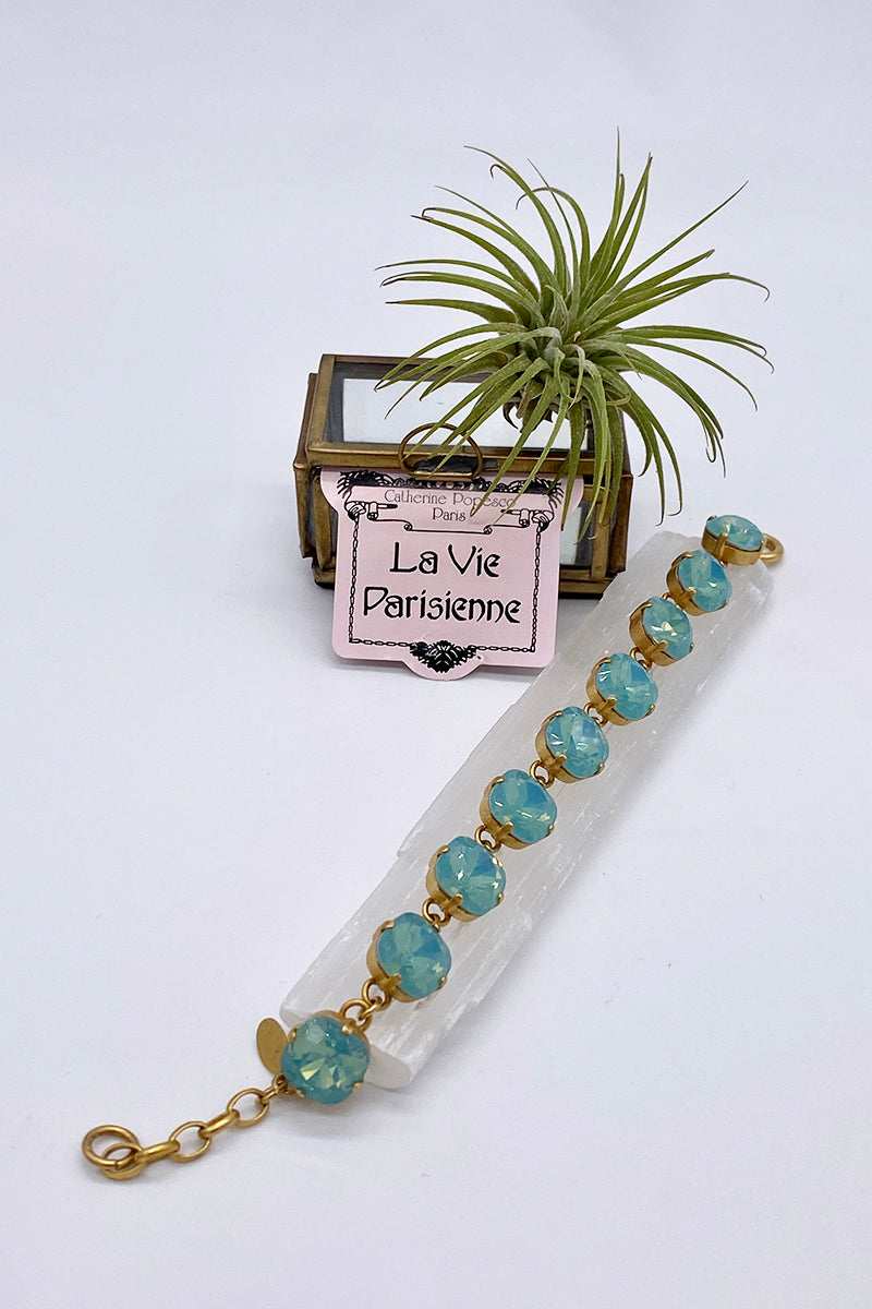 La Vie Parisienne - Swarovski Crystal Bracelet - Blue Lagoon