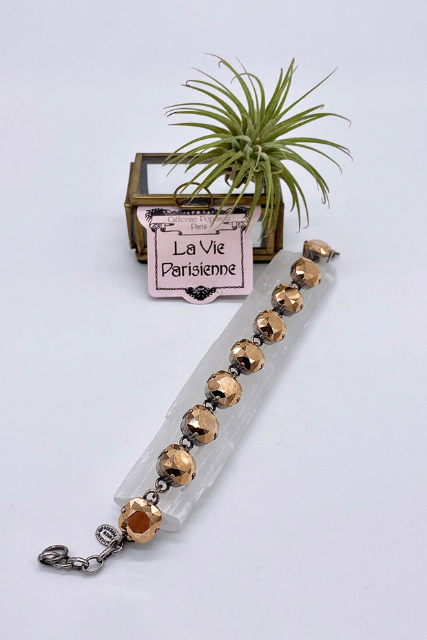 La Vie Parisienne - Swarovski Crystal Bracelet - Crystal Dorado