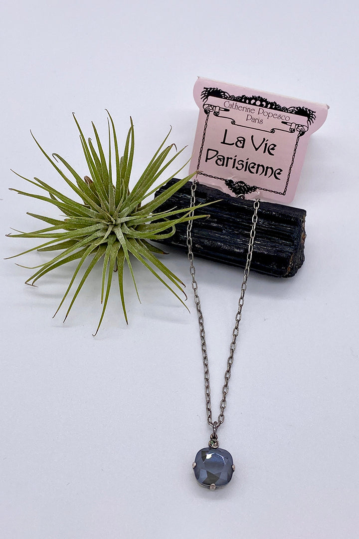 La Vie Parisienne - Swarovski Crystal Necklace - Crystal Satin Fog