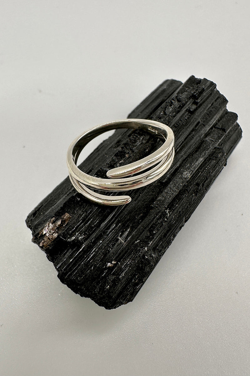 Blue Ox Signature Jewelry - Metal Freeform Ring in Sterling Silver ...