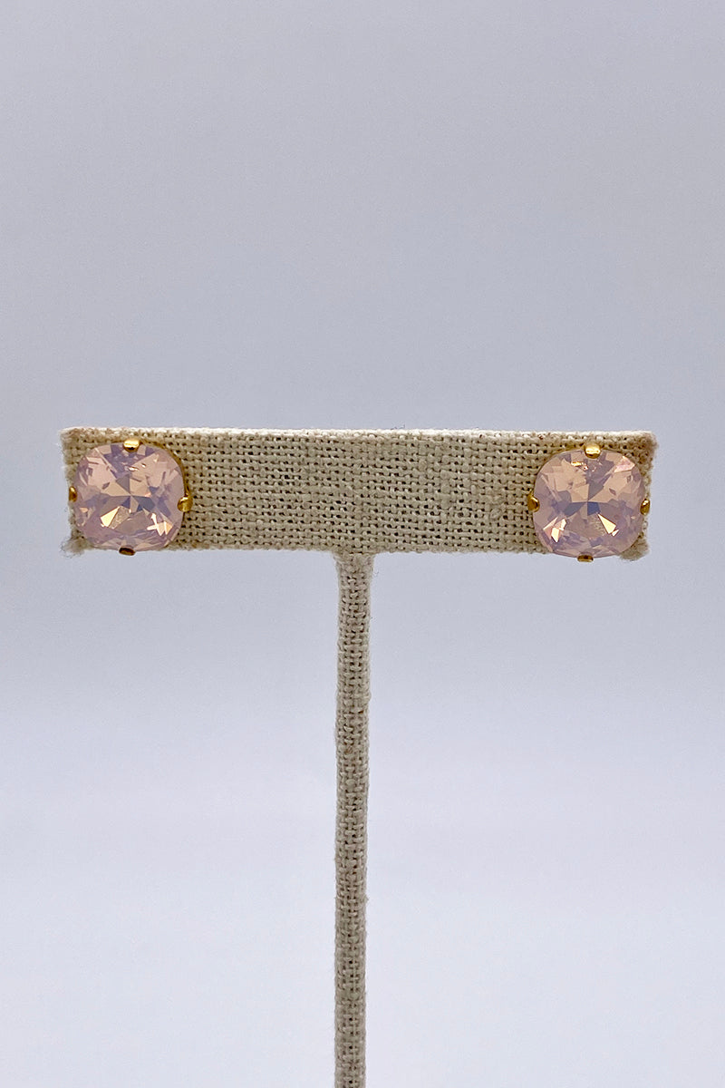 La Vie Parisienne - Rose Water Opal Swarovski Crystal Stud Earrings