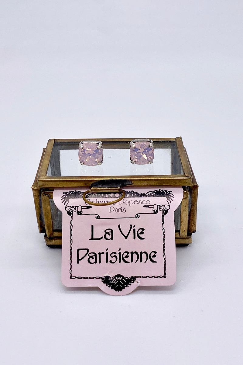 La Vie Parisienne - Rose Water Opal Swarovski Crystal Stud Earrings