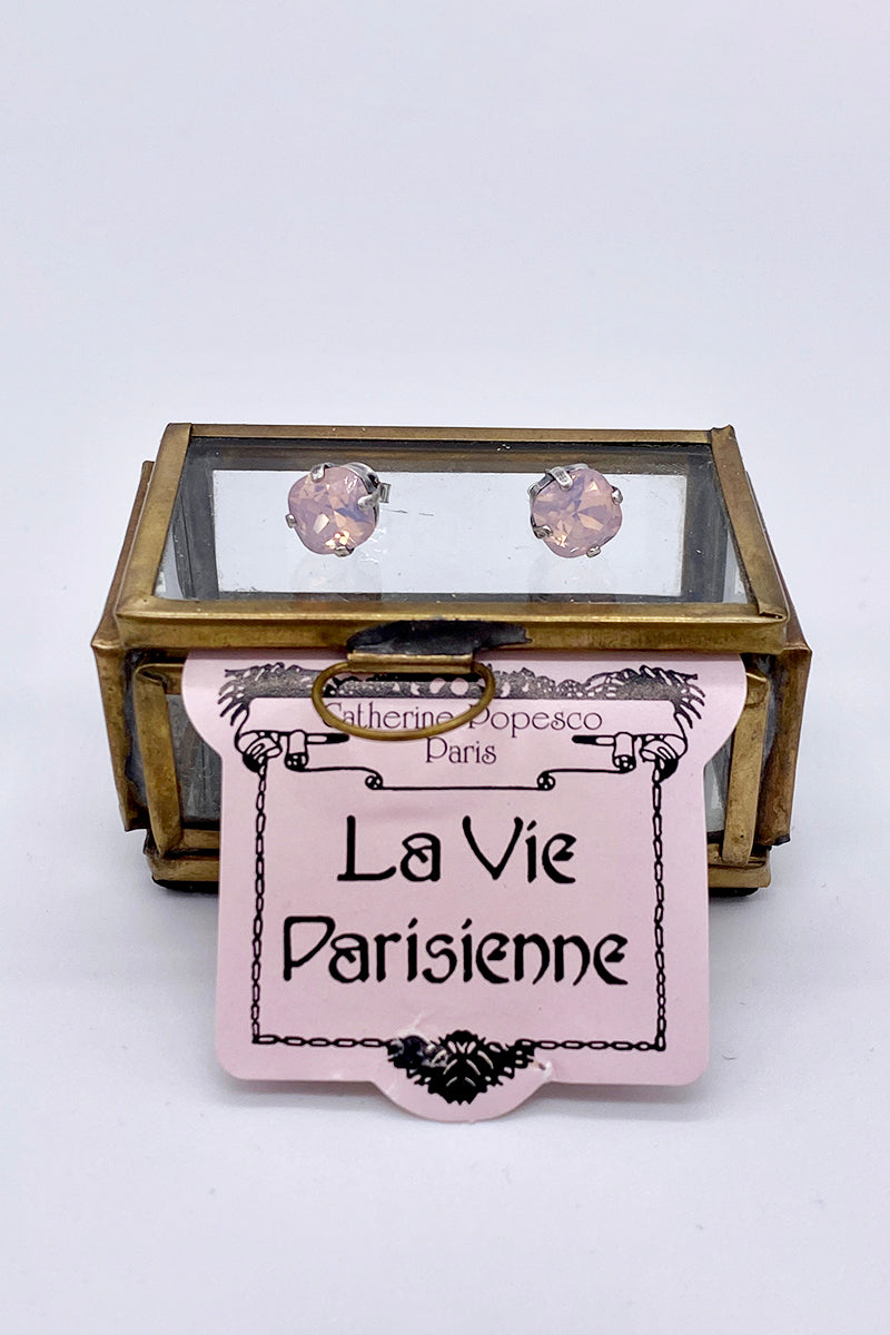 La Vie Parisienne - Rose Water Opal Swarovski Crystal Stud Earrings