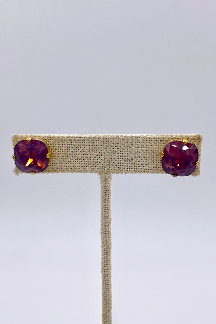 La Vie Parisienne - Purple Haze Swarovski Crystal Stud Earrings