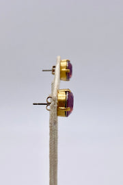 La Vie Parisienne - Purple Haze Swarovski Crystal Stud Earrings