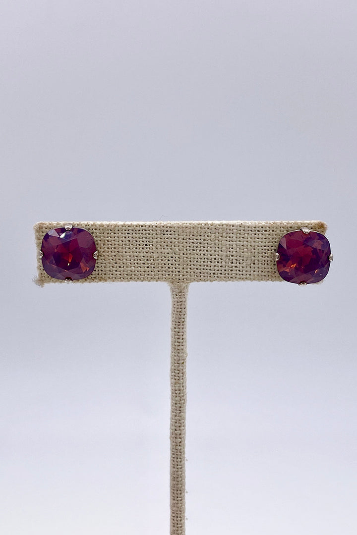 La Vie Parisienne - Purple Haze Swarovski Crystal Stud Earrings