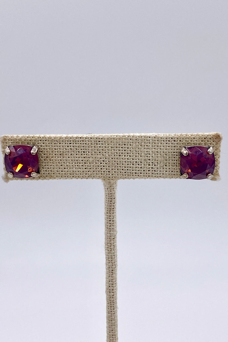 La Vie Parisienne - Purple Haze Swarovski Crystal Stud Earrings