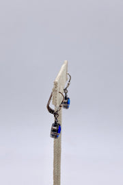 La Vie Parisienne - Sky Swarovski Crystal Leverback Hanging Stud Earrings