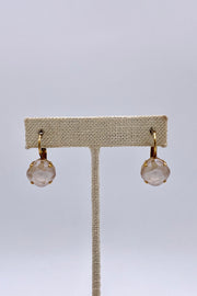 La Vie Parisienne - Sand Opal Swarovski Crystal Leverback Stud Earrings