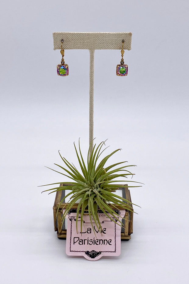 La Vie Parisienne - Ultra Coco Swarovski Crystal Leverback Hanging Stud Earrings