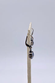 La Vie Parisienne - Shade Swarovski Crystal Leverback Hanging Stud Earrings