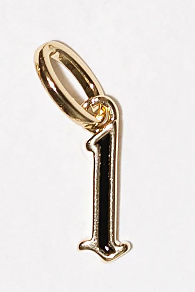 MIRANDA FRYE - Enamel Initial Charm with Sophie Chain in "Gold" - L