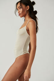Free People - Cowls In The Club Bodysuit in Morning Oat