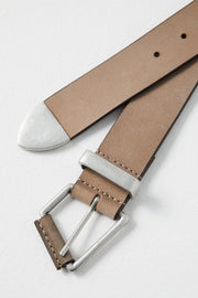 Free People - WTF Getty Leather Belt in English Tweed
