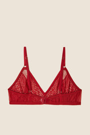 Cosabella - Sutra Triangle Bralette in Sindoor Red